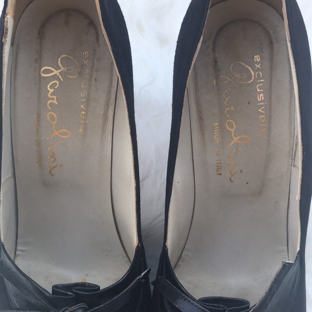 Vintage suede and leather heels - Picture 8 of 15